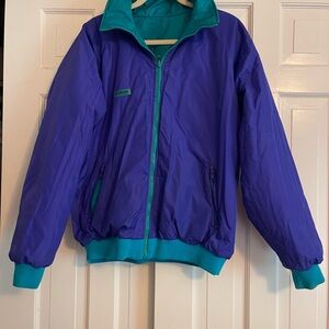 Vintage Columbia reversible Teal and Purple Jacket